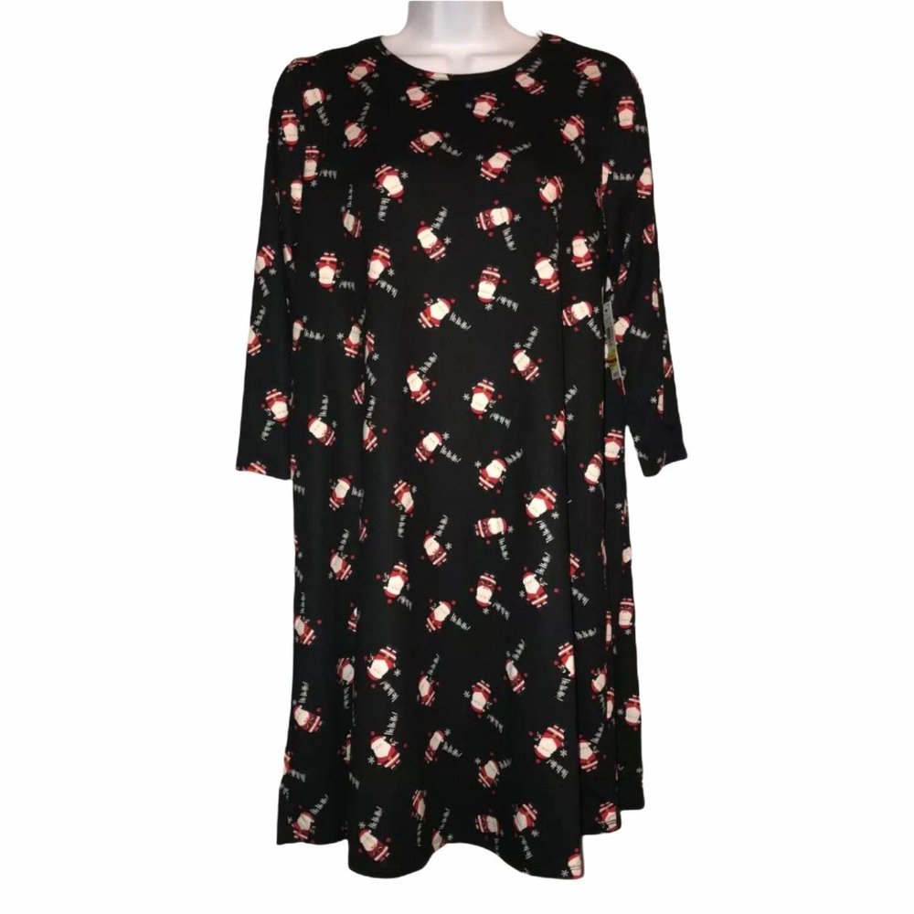 NWT Dress Works Knit Santa Christmas Dress Small